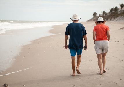 Rentner am Strand